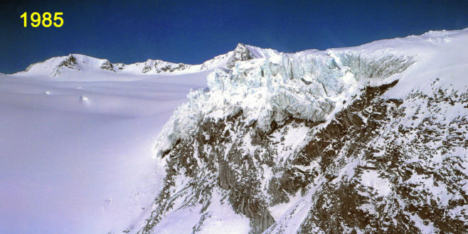 Der Eisbruch 1985 vom Helikopter    (Foto O. Reinwarth)
