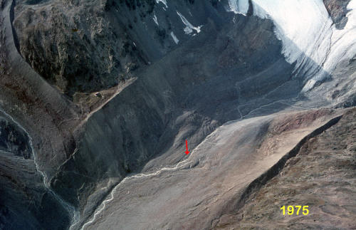 Lage der Klimastation im Vernagttal 1976